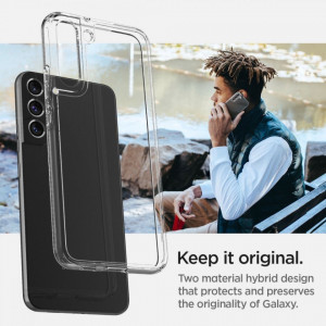 Оригинален гръб SPIGEN Ultra Hybrid - Samsung Galaxy S22 кристалнопрозрачен - Img 9