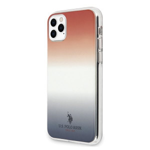 Оригинален гръб US POLO Gradient USHCN58TRDGRB - iPhone 11 Pro син / червен - Img 2