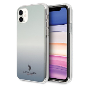 Оригинален гръб US POLO Gradient USHCN61TRDGLB - iPhone 11 син / червен - Img 1