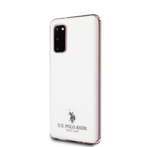 Оригинален гръб US POLO Shiny USHCS62TPUWH - Samsung Galaxy S20 / S20 5G бял - Img 2