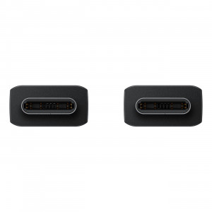 Оригинален кабел за зареждане и данни SAMSUNG USB Type C към USB Type C 5A 480Mb/s 1.8m черен (EP-DX510JBEGEU) - Img 2
