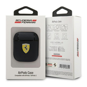 Оригинален калъф за слушалки FERRARI On Track Leather FESA2LEBK - AirPods черен - Img 4