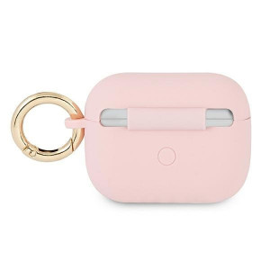 Оригинален калъф за слушалки GUESS Silicone Vintage Script GUAPSSSI - AirPods Pro розов - Img 2