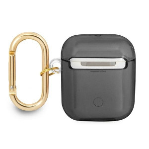 Оригинален калъф за слушалки GUESS Strap GUA2HHTSK - AirPods 1 / 2 черен - Img 2