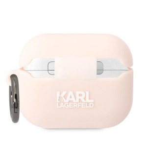 Оригинален калъф за слушалки Karl LAGERFELD Silicone Choupette Head 3D KLAPRUNCHP - AirPods Pro розов - Img 2
