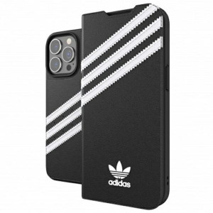 Оригинален калъф тип книга ADIDAS OR PU - iPhone 13 Pro черен - Img 2