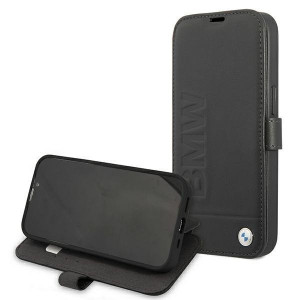 Оригинален калъф тип книга BMW Signature BMFLBKP13SSLLBK - iPhone 13 mini черен - Img 6