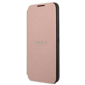 Оригинален калъф тип книга GUESS Saffiano Stripe GUBKS22MPSASBPI - Samsung Galaxy S22+ розов - Img 1