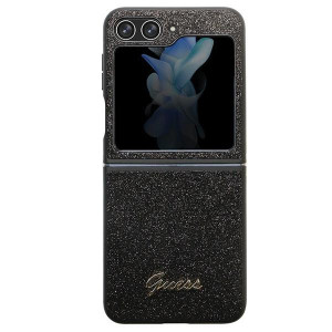 Оригинален калъф GUESS Glitter Script - Samsung Galaxy Z Flip5 черен - Img 2