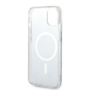 Оригинален комплект GUESS 4G Print (гръб + зарядно) MagSafe GUBPP14SH4EACSB - iPhone 14 син - Img 7