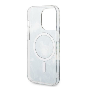 Оригинален комплект GUESS Jungle (гръб + зарядно) MagSafe GUBPP14LHJEACSA - iPhone 14 Pro зелен - Img 7