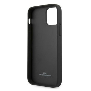 Оригинален твърд гръб от еко кожа BMW Leather Curve Perforate BMHCP12MRSPPR - iPhone 12 / 12 Pro червен - Img 7
