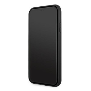 Оригинален твърд гръб от еко кожа BMW Leather Perforate BMHCN61RSWPK - iPhone 11 черен - Img 5