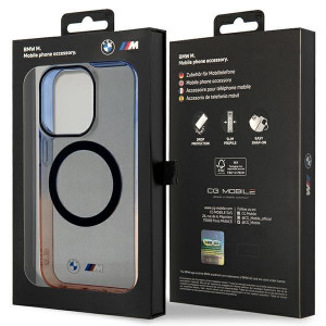 Оригинален твърд гръб BMW Gradient Bumper MagSafe BMHMP14LHTGE - iPhone 14 Pro сив - Img 8