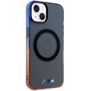 Оригинален твърд гръб BMW Gradient Bumper MagSafe BMHMP14SHTGE - iPhone 14 сив - Img 4