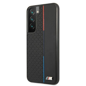 Оригинален твърд гръб BMW M Collection Triangles BMHCS22STRTBK - Samsung Galaxy S22 черен - Img 2