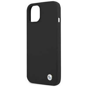 Оригинален твърд гръб BMW Silicone Signature BMHCP13SSILBK - iPhone 13 mini черен - Img 6