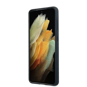 Оригинален твърд гръб BMW Silicone Signature BMHCS21MSILNA - Samsung Galaxy S21+ 5G тъмносин - Img 5