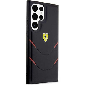 Оригинален твърд гръб FERRARI Hot Stamp Lines FEHCS23LPBAK - Samsung Galaxy S23 Ultra черен - Img 4