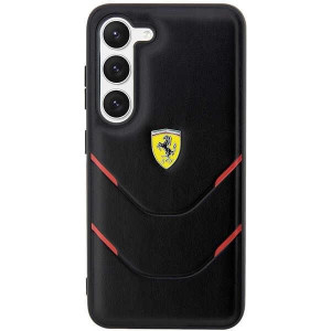 Оригинален твърд гръб FERRARI Hot Stamp Lines FEHCS23MPBAK - Samsung Galaxy S23+ черен - Img 3