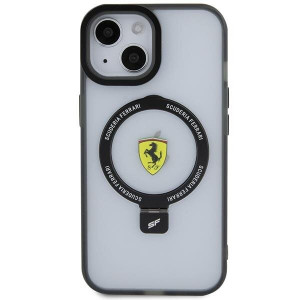 Оригинален твърд гръб FERRARI Ring Stand 2023 MagSafe - iPhone 15 Plus / 14 Plus прозрачен - Img 3