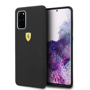Оригинален твърд гръб FERRARI Silicone FESSIHCS67BK - Samsung Galaxy S20+ / S20+ 5G черен - Img 1