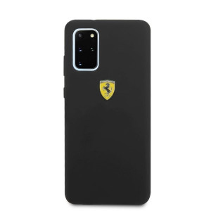 Оригинален твърд гръб FERRARI Silicone FESSIHCS67BK - Samsung Galaxy S20+ / S20+ 5G черен - Img 3