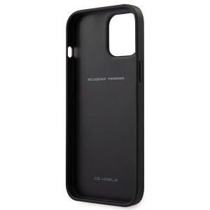 Оригинален твърд гръб FERRARI Track Perforated FESPEHCP12LBK - iPhone 12 Pro Max черен - Img 5