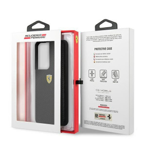 Оригинален твърд гръб FERRARI Track Perforated FESPEHCS21LBK - Samsung Galaxy S21 Ultra 5G черен - Img 8