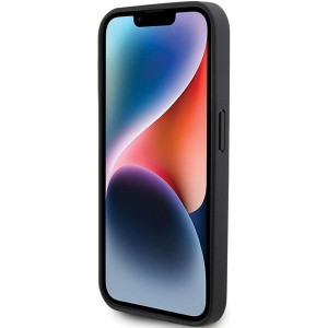 Оригинален твърд гръб FERRARI Twist Metal Logo - iPhone 15 Pro черен - Img 5