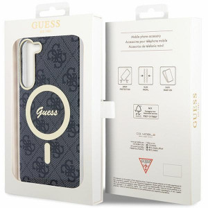 Оригинален твърд гръб GUESS 4G MagSafe GUHMS23SH4STK - Samsung Galaxy S23 черен - Img 8
