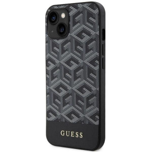 Оригинален твърд гръб GUESS GCube Stripes MagSafe GUHMP14SHGCFSEK - iPhone 14 черен - Img 2