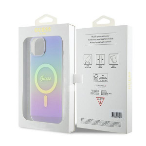 Оригинален твърд гръб GUESS IML Iridescent MagSafe GUHMP15SHITSU - iPhone 15 лилав - Img 8