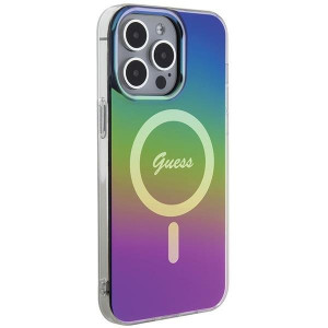 Оригинален твърд гръб GUESS IML Iridescent MagSafe - iPhone 15 Pro черен - Img 4