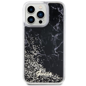 Оригинален твърд гръб GUESS Liquid Glitter Marble GUHCP14XLCSGSGK - iPhone 14 Pro Max черен - Img 3