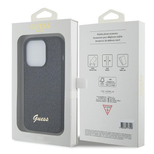 Оригинален твърд гръб GUESS Sequin Script Metal - iPhone 15 Pro черен - Img 8