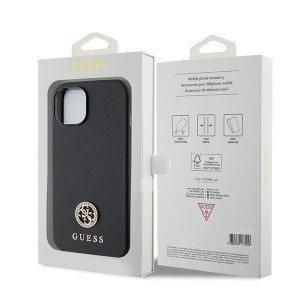 Оригинален твърд гръб GUESS Strass Metal Logo GUHCP15MPS4DGPK - iPhone 15 Plus черен - Img 8