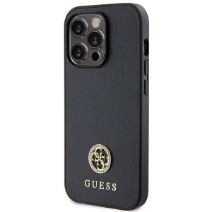 Оригинален твърд гръб GUESS Strass Metal Logo GUHCP15XPS4DGPK - iPhone 15 Pro Max черен - Img 2