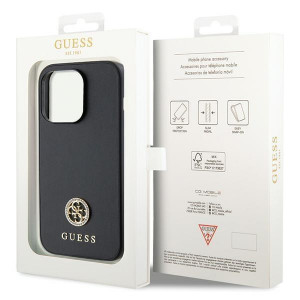 Оригинален твърд гръб GUESS Strass Metal Logo GUHCP15XPS4DGPK - iPhone 15 Pro Max черен - Img 8