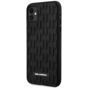 Оригинален твърд гръб KARL LAGERFELD 3D Monogram KLHCN61RUPKLPK - iPhone 11 черен - Img 2