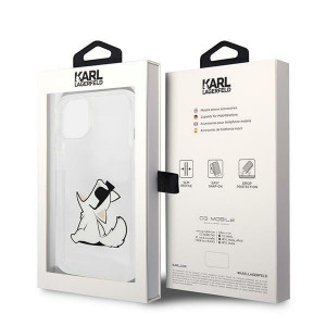 Оригинален твърд гръб KARL LAGERFELD Choupette Fun KLHCP14MCFNRC - iPhone 14 Plus прозрачен - Img 8