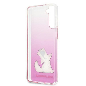 Оригинален твърд гръб KARL LAGERFELD Choupette Fun KLHCS21MCFNRCPI - Samsung Galaxy S21+ 5G розов - Img 7