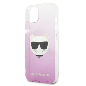 Оригинален твърд гръб KARL LAGERFELD Choupette Head KLHCP13SCTRP - iPhone 13 mini розов - Img 6