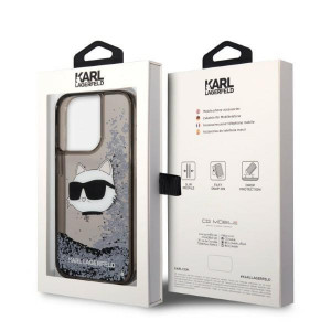 Оригинален твърд гръб KARL LAGERFELD Glitter Choupette Head KLHCP14XLNCHCK - iPhone 14 Pro Max черен - Img 8
