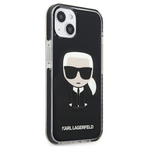 Оригинален твърд гръб KARL LAGERFELD Ikonik Karl KLHCP13STPEIKK - iPhone 13 mini черен - Img 4