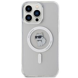Оригинален твърд гръб KARL LAGERFELD IML Choupette MagSafe - iPhone 15 Pro Max прозрачен - Img 3