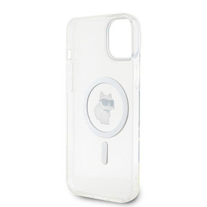 Оригинален твърд гръб KARL LAGERFELD IML Choupette MagSafe - iPhone 15 Plus прозрачен - Img 7