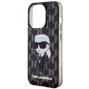 Оригинален твърд гръб KARL LAGERFELD Monogram Ikonik - iPhone 15 Pro Max прозрачен - Img 6