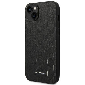 Оригинален твърд гръб KARL LAGERFELD Saffiano Mono Metal Logo KLHCP14MSAKLHPK - iPhone 14 Plus черен - Img 2