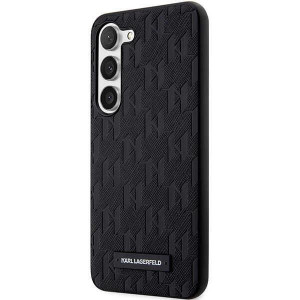 Оригинален твърд гръб KARL LAGERFELD Saffiano Mono Metal Logo KLHCS23MSAKLHPK - Samsung Galaxy S23+ черен - Img 2